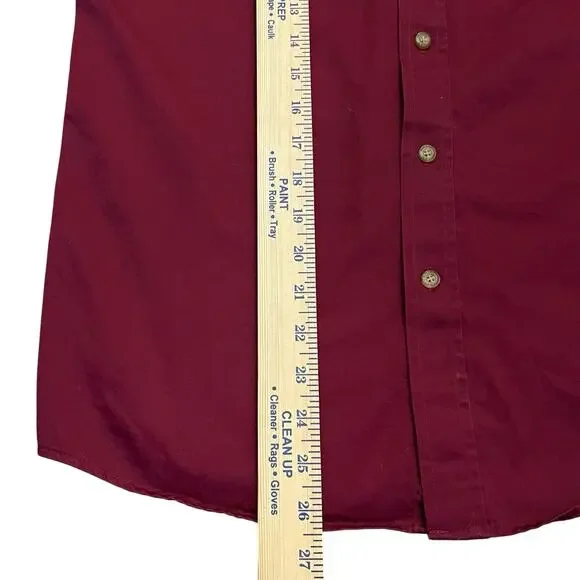 Ariat Boys Team Logo Twill Shirt XL Button Down Red Western Cowboy Rodeo Youth - Picture 5 of 10